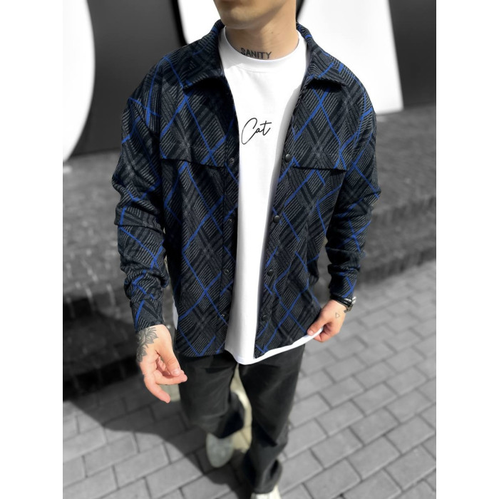Oversize сорочка в клітинку