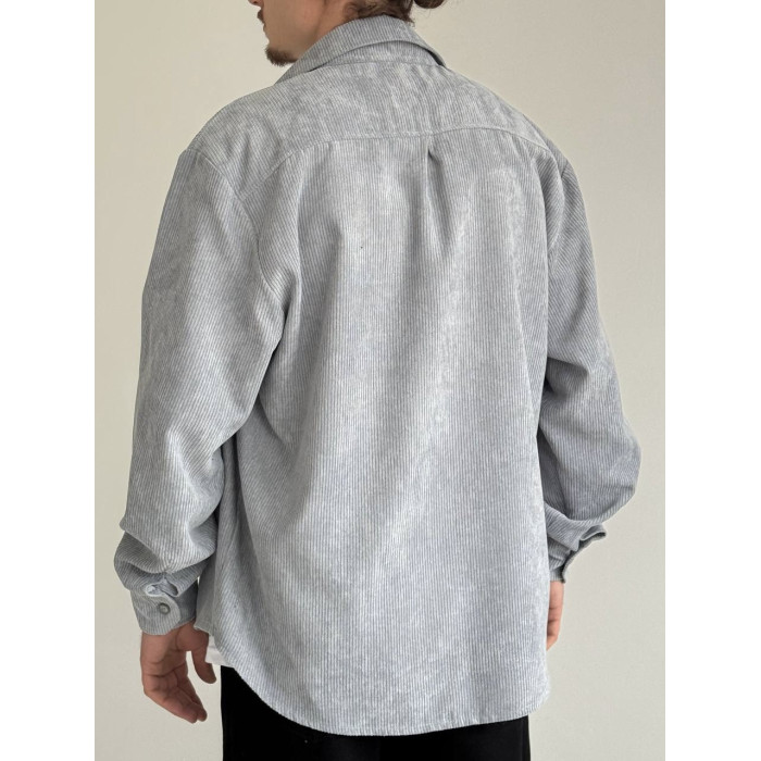 Вельветова oversize сорочка