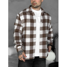 Oversize сорочка в клітинку