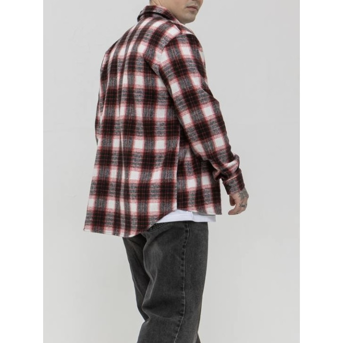 Oversize сорочка в клітинку