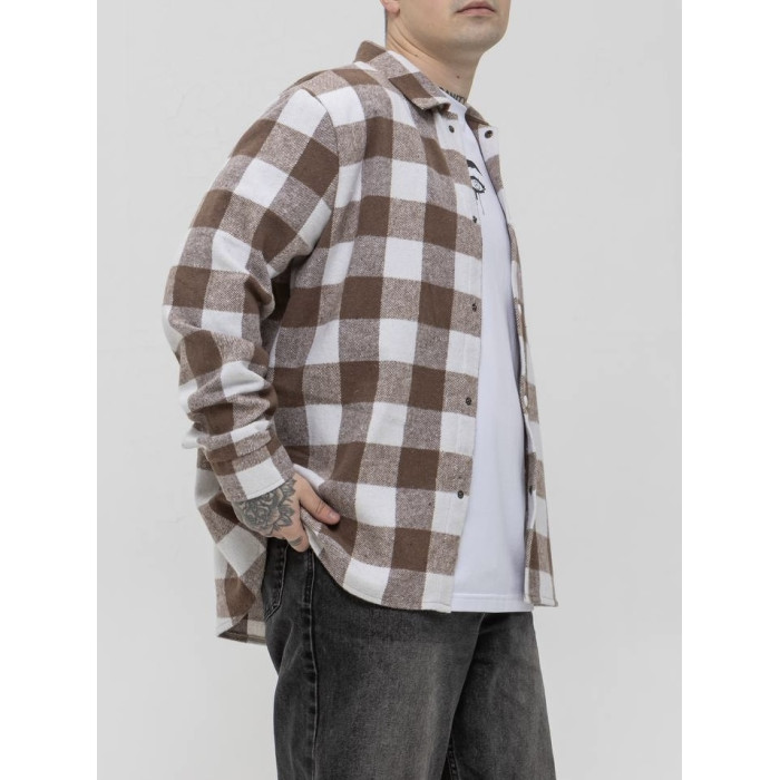 Oversize сорочка в клітинку