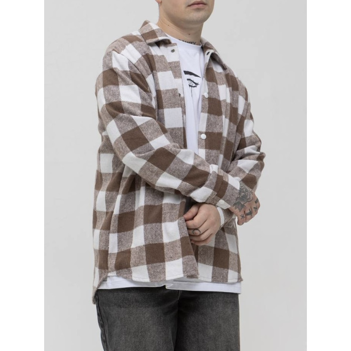 Oversize сорочка в клітинку