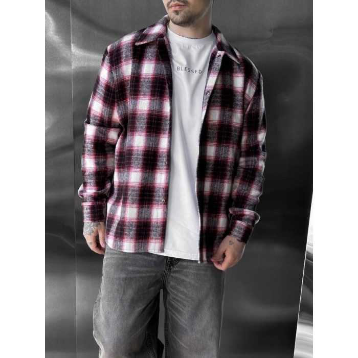 Oversize сорочка в клітинку