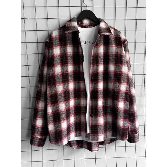 Oversize сорочка в клітинку