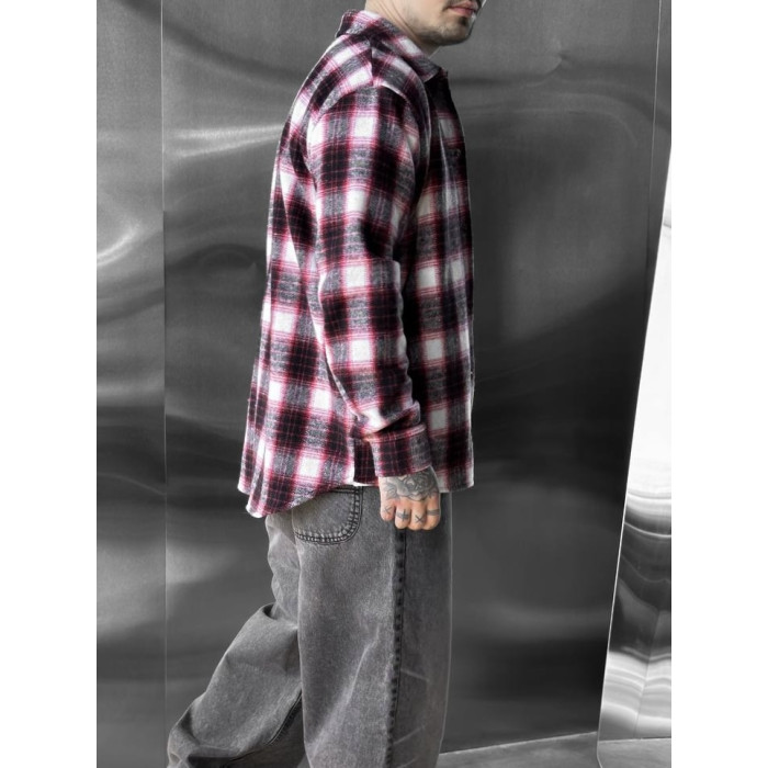 Oversize сорочка в клітинку