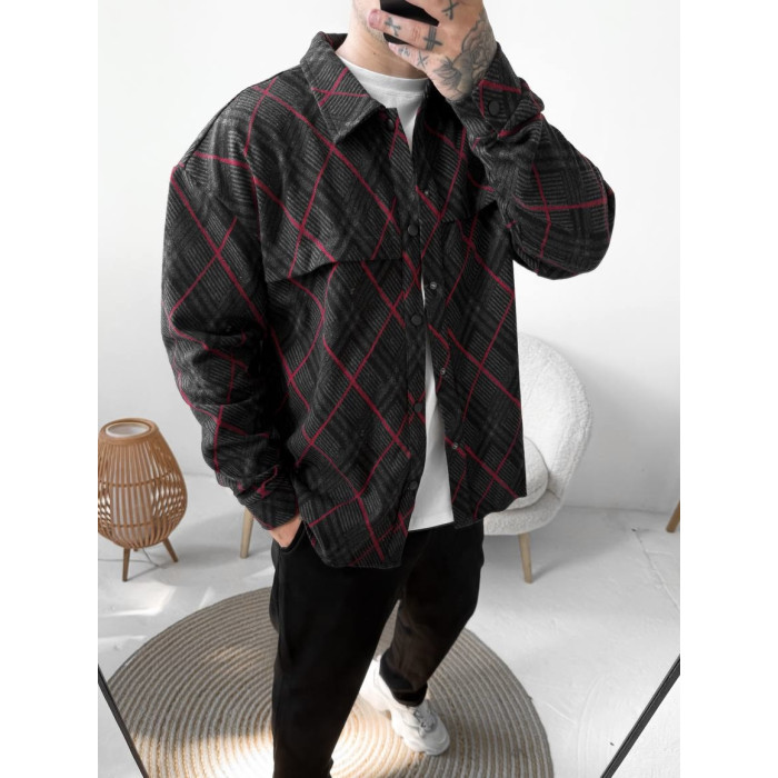 Oversize сорочка в клітинку