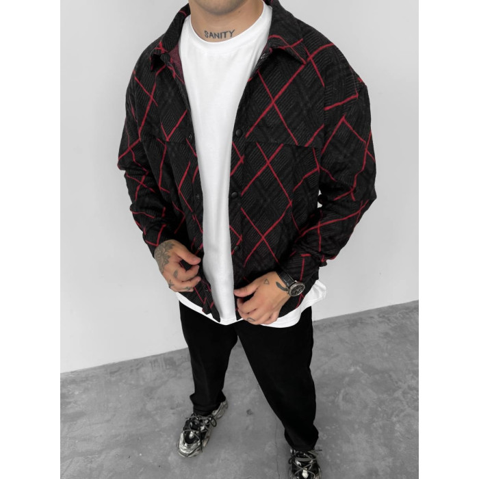 Oversize сорочка в клітинку