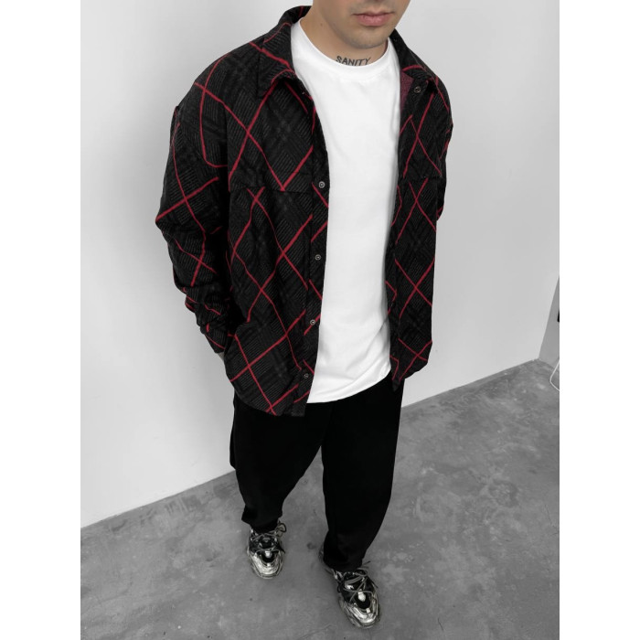 Oversize сорочка в клітинку