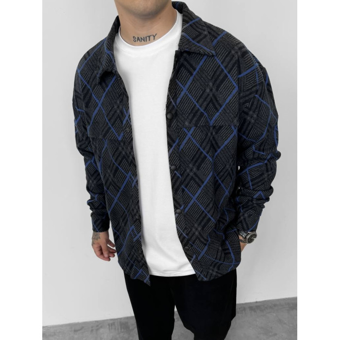 Oversize сорочка в клітинку