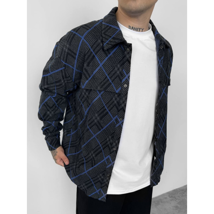 Oversize сорочка в клітинку