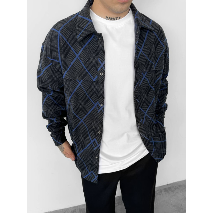 Oversize сорочка в клітинку