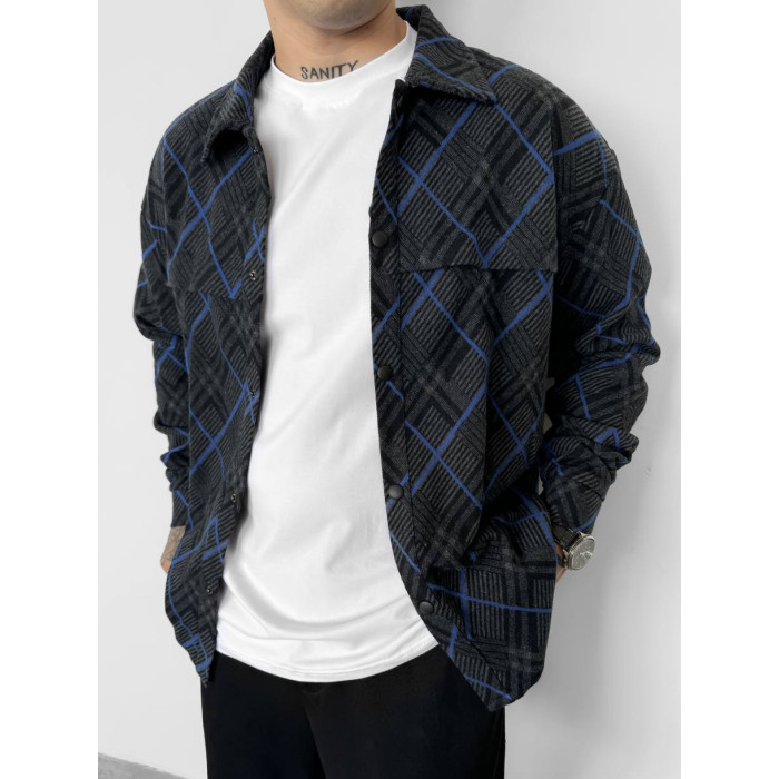 Oversize сорочка в клітинку
