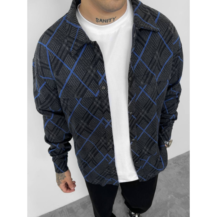 Oversize сорочка в клітинку