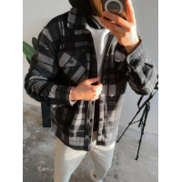 Флісова oversize сорочка