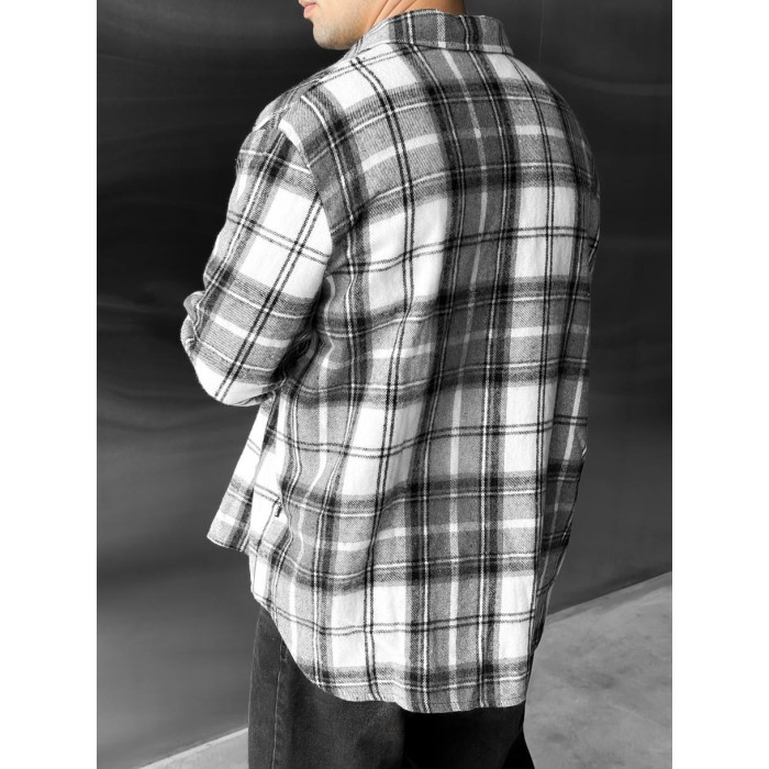 Oversize сорочка в клітинку