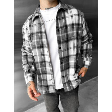 Oversize сорочка в клітинку