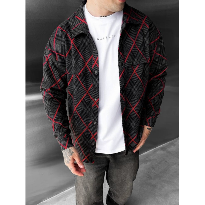 Oversize сорочка в клітинку