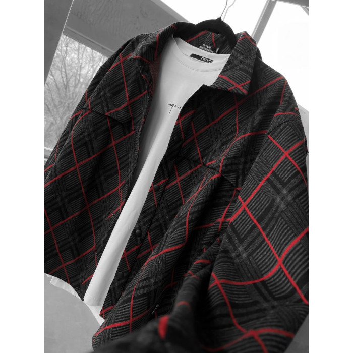 Oversize сорочка в клітинку
