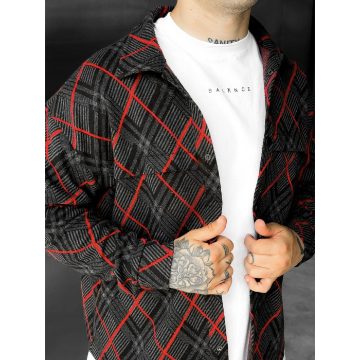 Oversize сорочка в клітинку