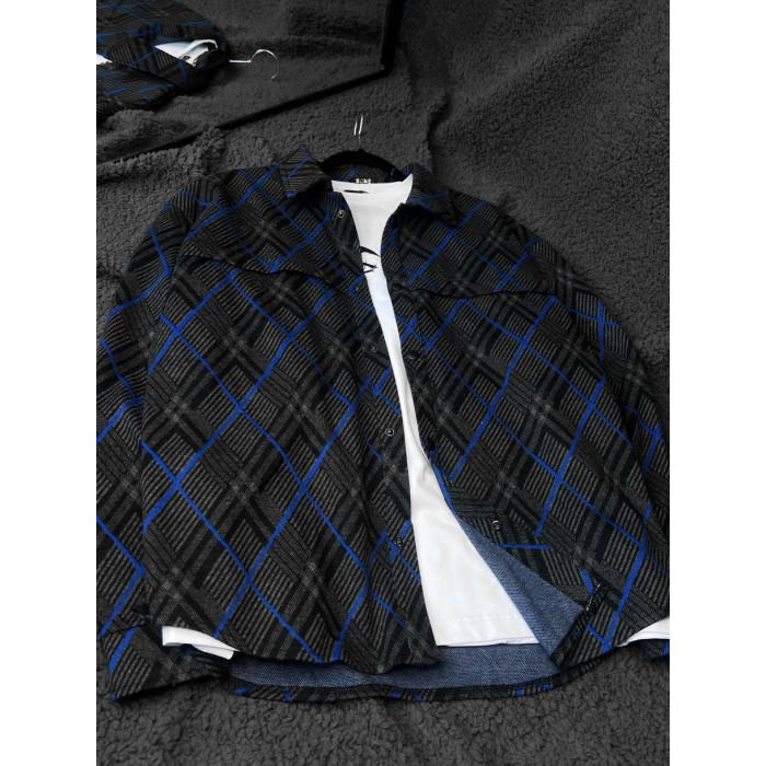 Oversize сорочка в клітинку
