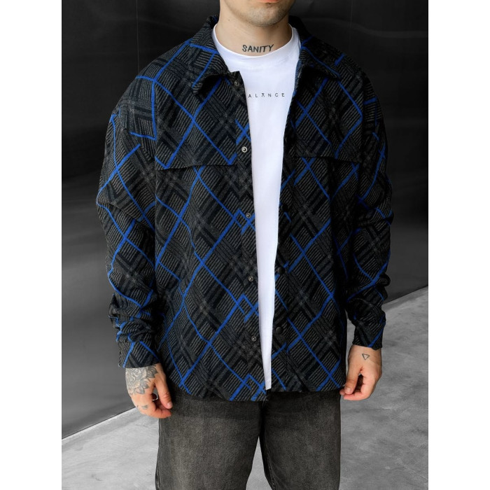 Oversize сорочка в клітинку