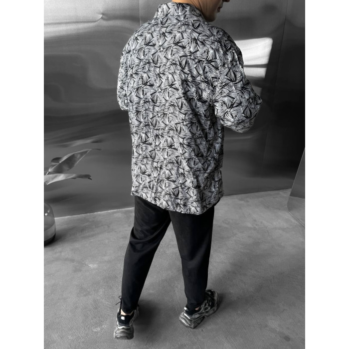 Oversize сорочка з принтом