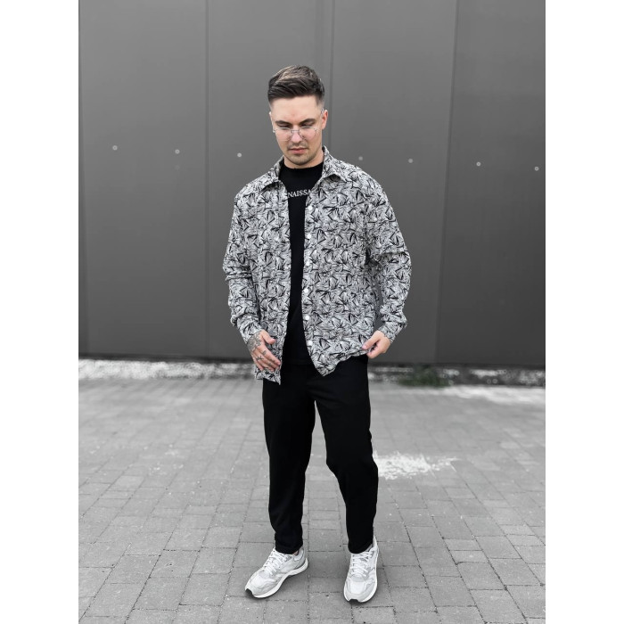 Oversize сорочка з принтом