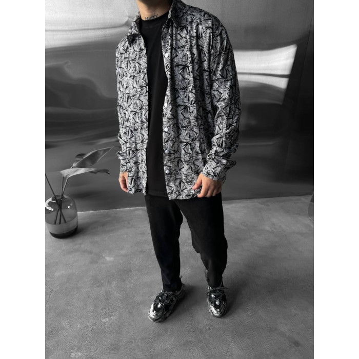 Oversize сорочка з принтом