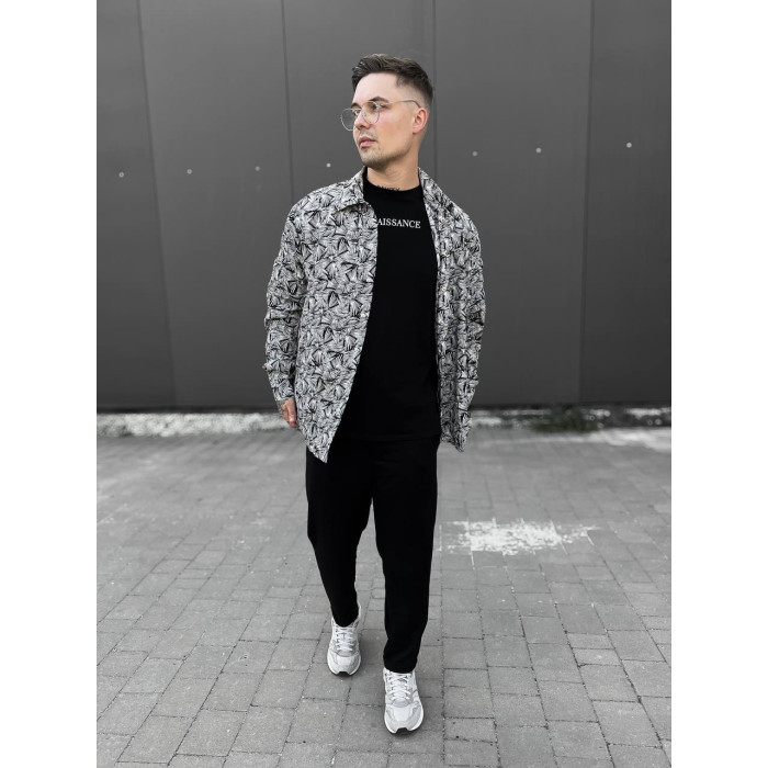 Oversize сорочка з принтом