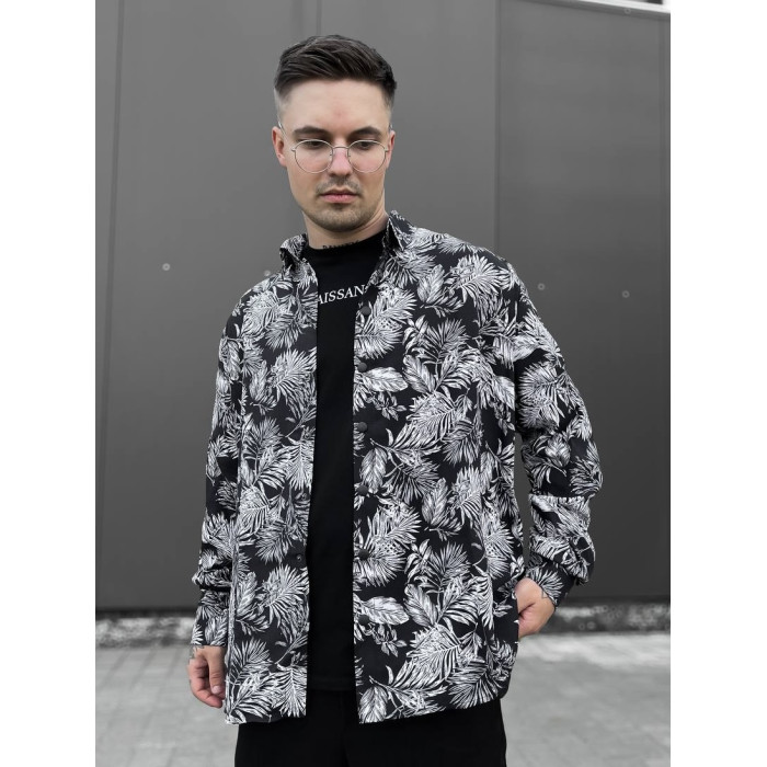 Oversize сорочка з принтом