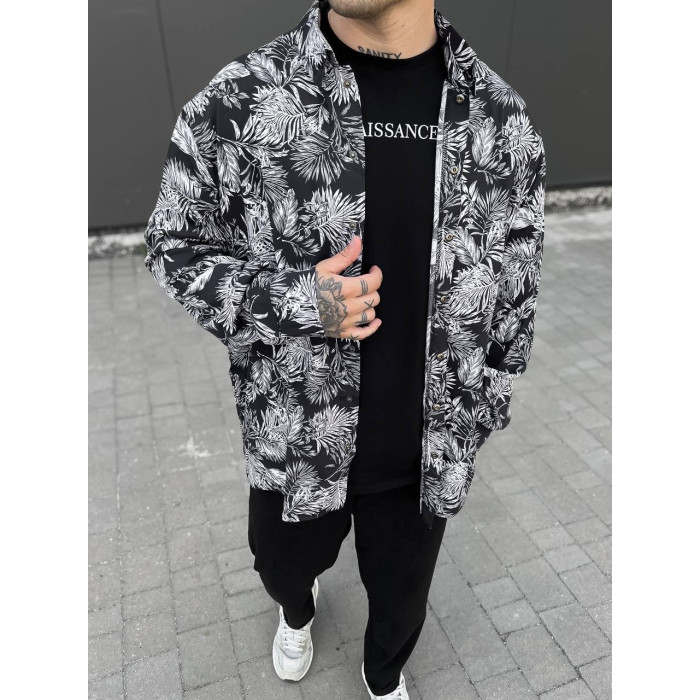 Oversize сорочка з принтом
