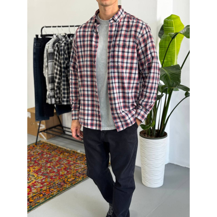 Oversize сорочка в клітинку