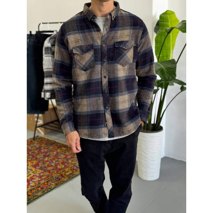 Oversize сорочка в клітинку