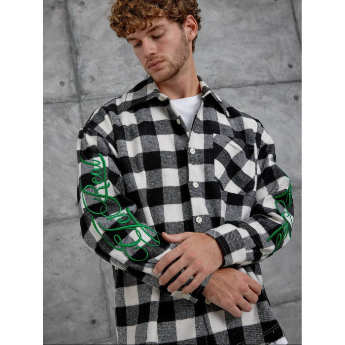 Oversize сорочка в клітинку