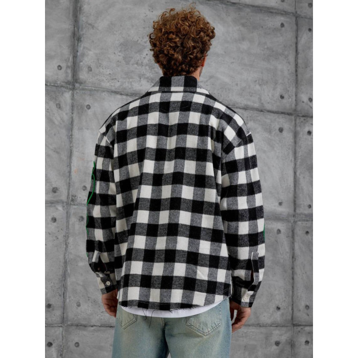 Oversize сорочка в клітинку