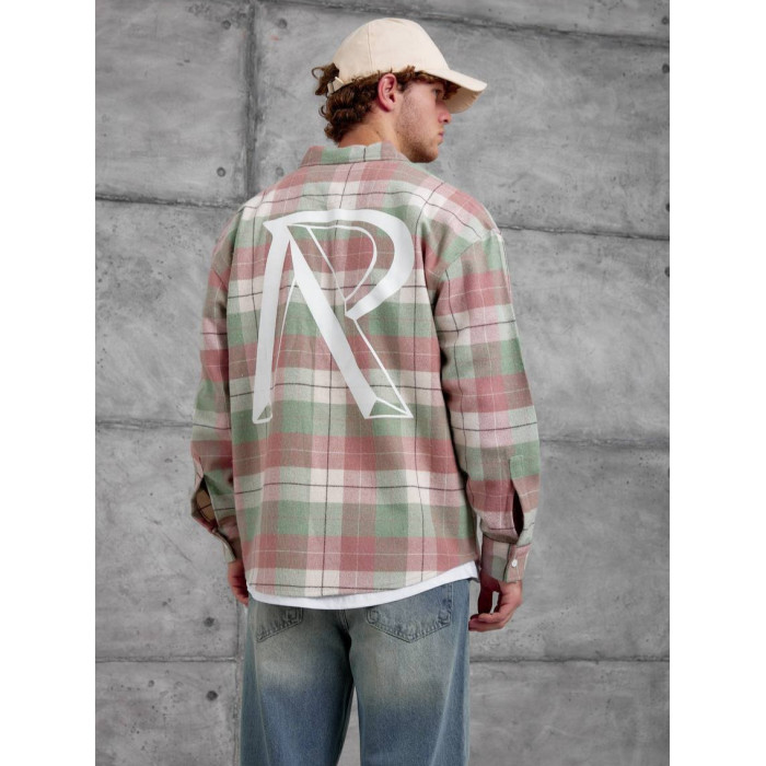 Oversize сорочка в клітинку