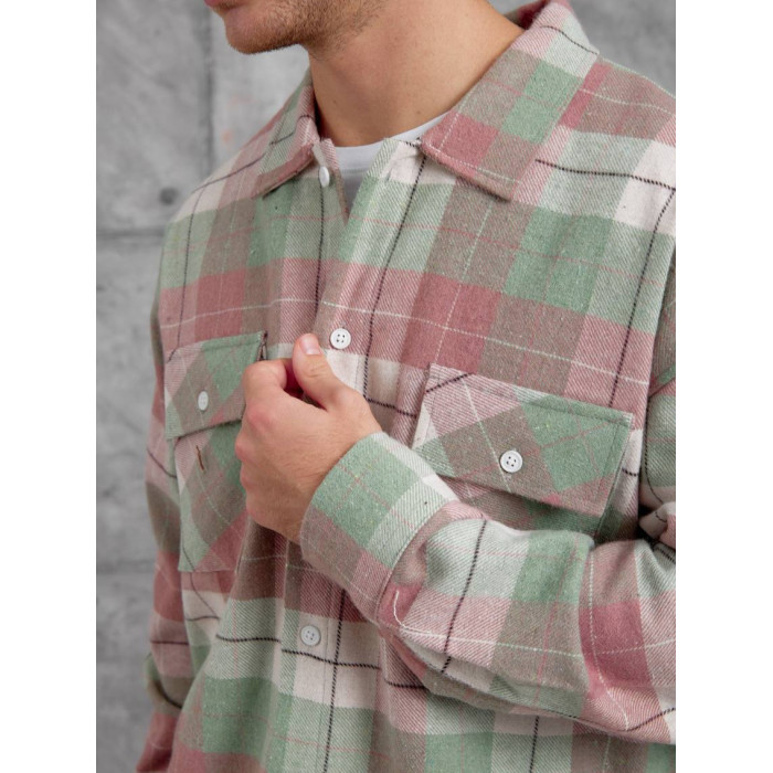 Oversize сорочка в клітинку