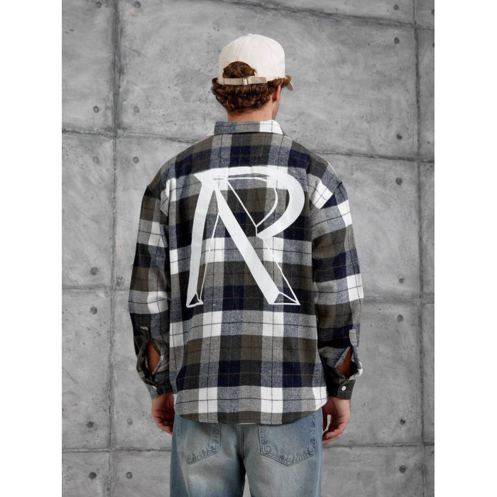 Oversize сорочка в клітинку