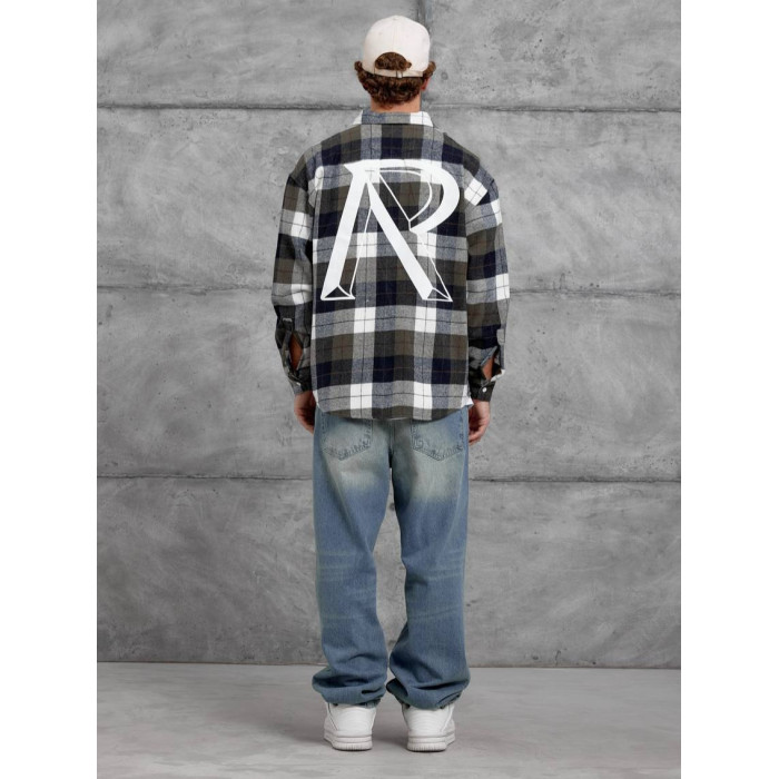 Oversize сорочка в клітинку