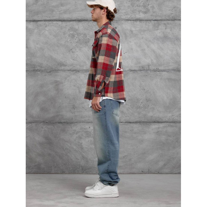Oversize сорочка в клітинку
