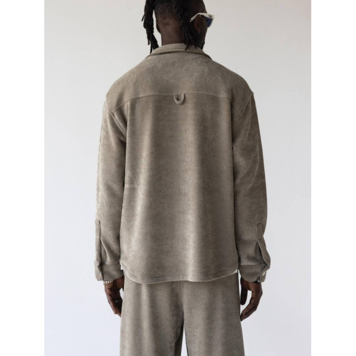 Вельветова oversize сорочка