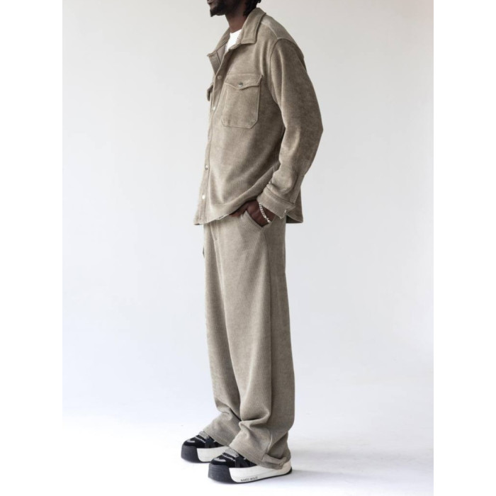 Вельветова oversize сорочка