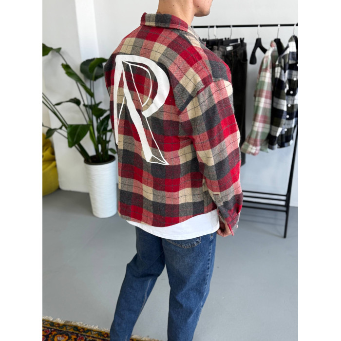 Oversize сорочка в клітинку