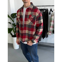 Oversize сорочка в клітинку