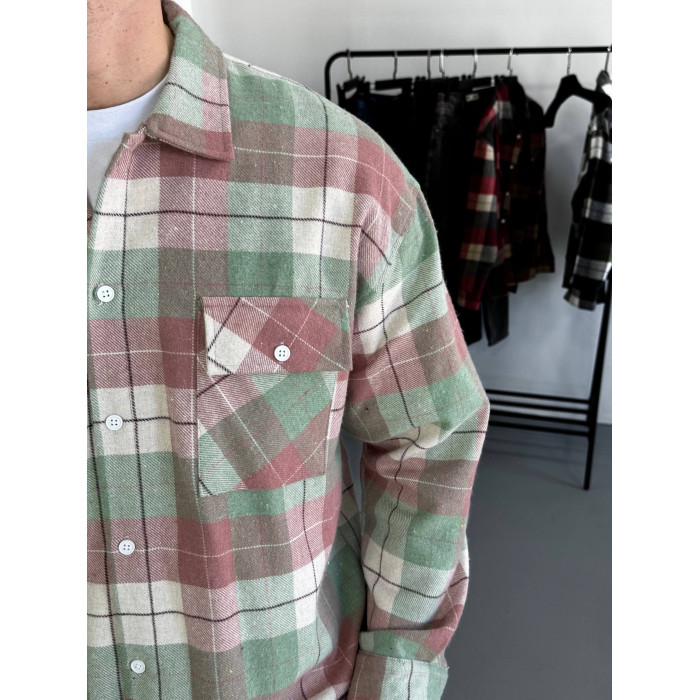 Oversize сорочка в клітинку