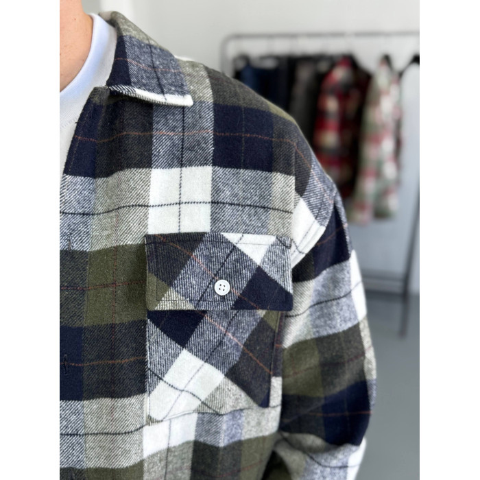 Oversize сорочка в клітинку