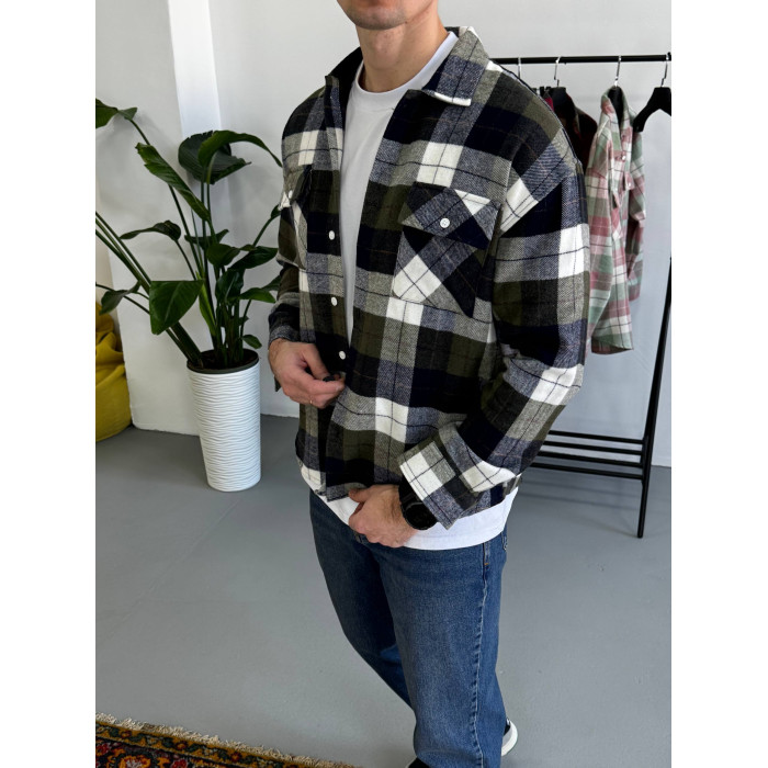 Oversize сорочка в клітинку
