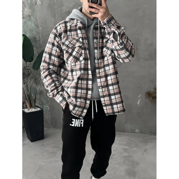 Флісова oversize сорочка