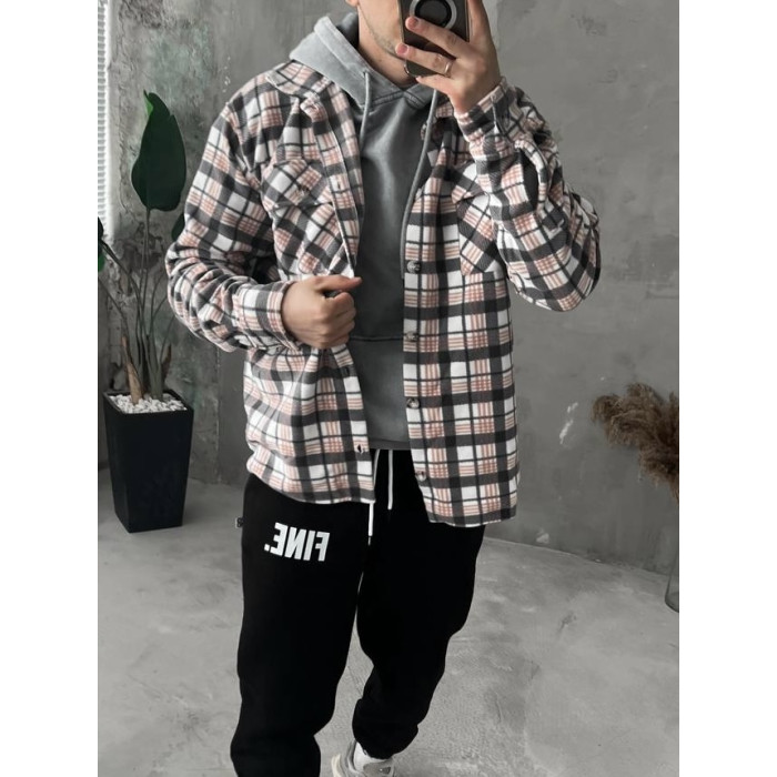 Флісова oversize сорочка