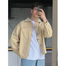 Oversize сорочка зі щільної тканини 